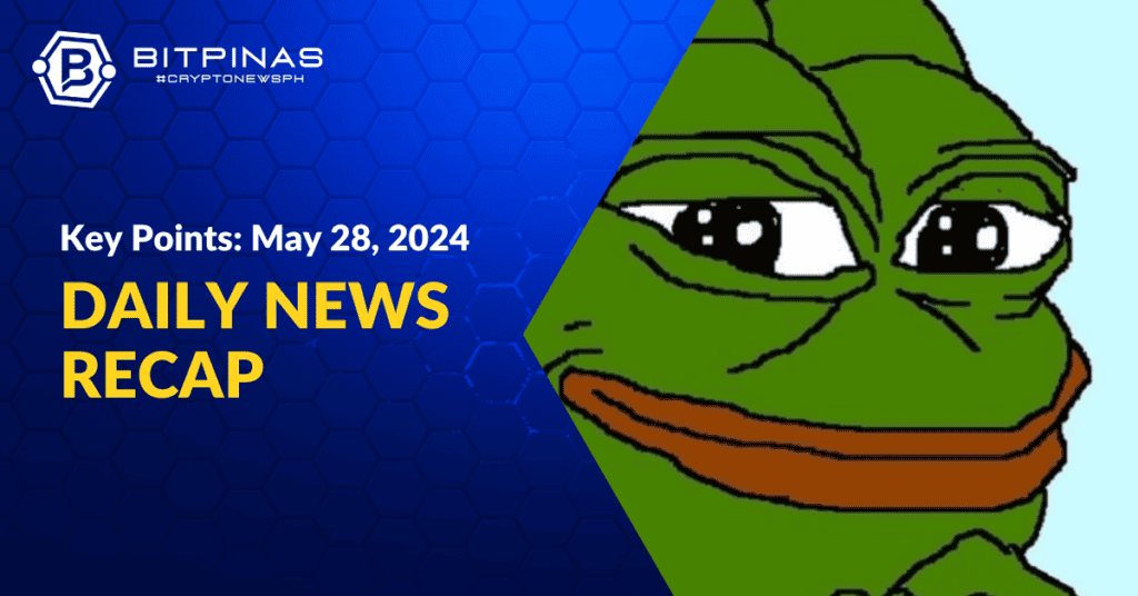 Photo for the Article - Pepe ATH | Solana, XRP ETF are Next? | Key Points | May 28, 2024