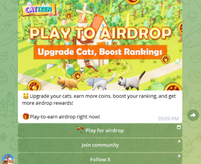 Photo for the Article - Catizen Launches Play-to-Airdrop Campaign on Telegram