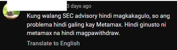 Photo for the Article - Amid SEC Advisory, Metamax Event in PH Cancelled, Wants Investors to Stop Posting on Social Media | Key Points | July 2, 2024