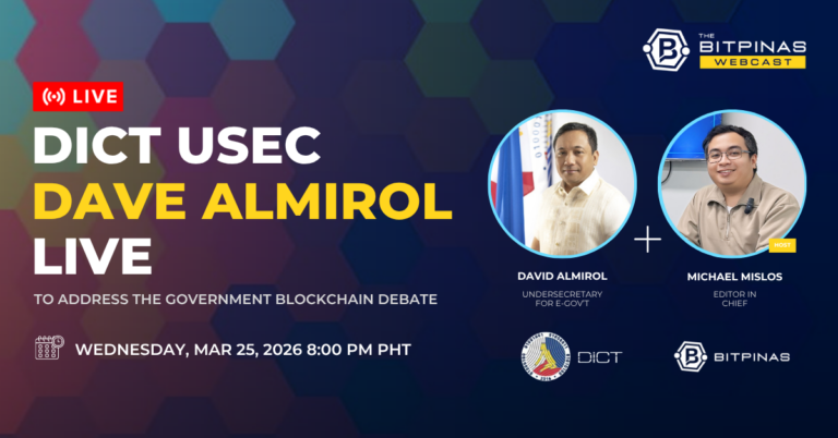 DICT Usec David Almirol to Address Public on Gov’t Blockchain Initiative on BitPinas Webcast