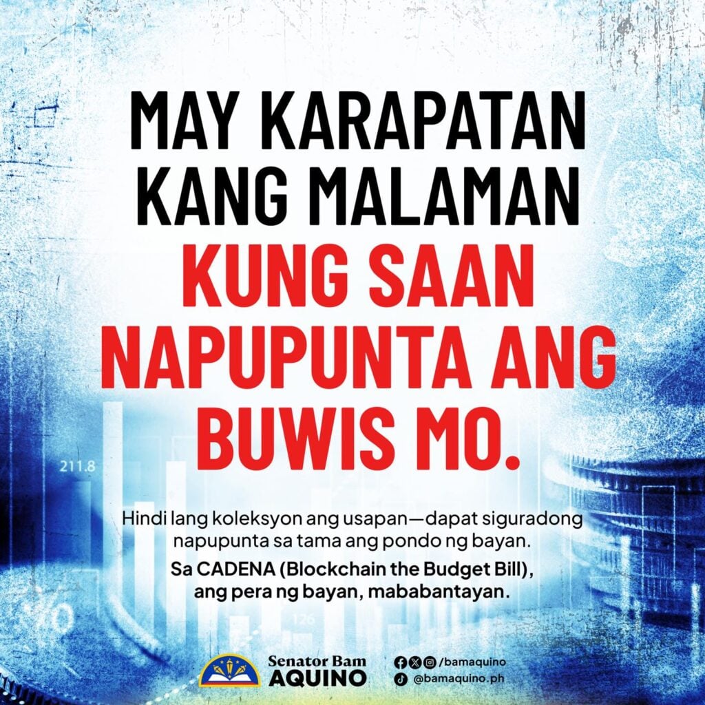 Photo for the Article - Bam Aquino Urges House to Pass ‘Blockchain the Budget’ (Cadena) Bill for Govt Transparency