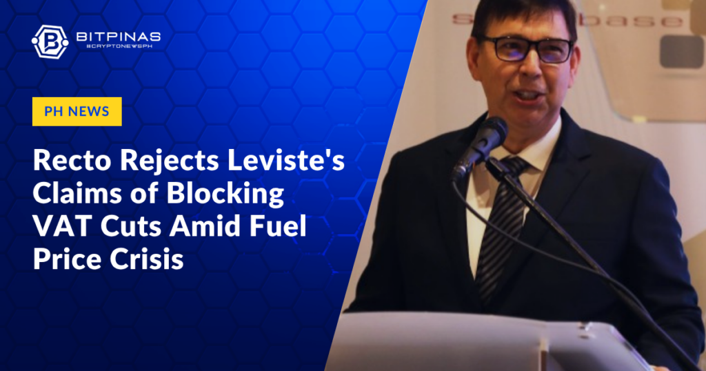 Photo for the Article - Recto Rejects Leviste's Claims of Blocking VAT Cuts Amid Fuel Price Crisis