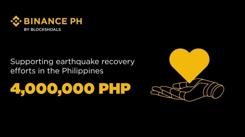 Binance Charity, BlockShoals Commit ₱4 Million in Aid for Mindanao Earthquake Victims 2 Photo for the Article - Binance Charity, BlockShoals Commit ₱4 Million in Aid for Mindanao Earthquake Victims