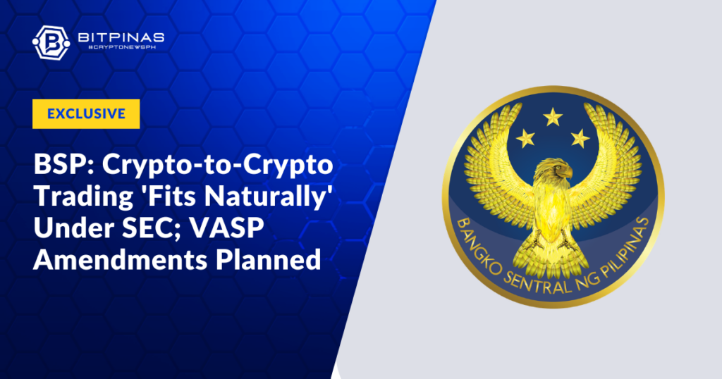 Photo for the Article - [Exclusive] BSP: Crypto-to-Crypto Trading 'Fits Naturally' Under SEC; VASP Rule Amendments Planned