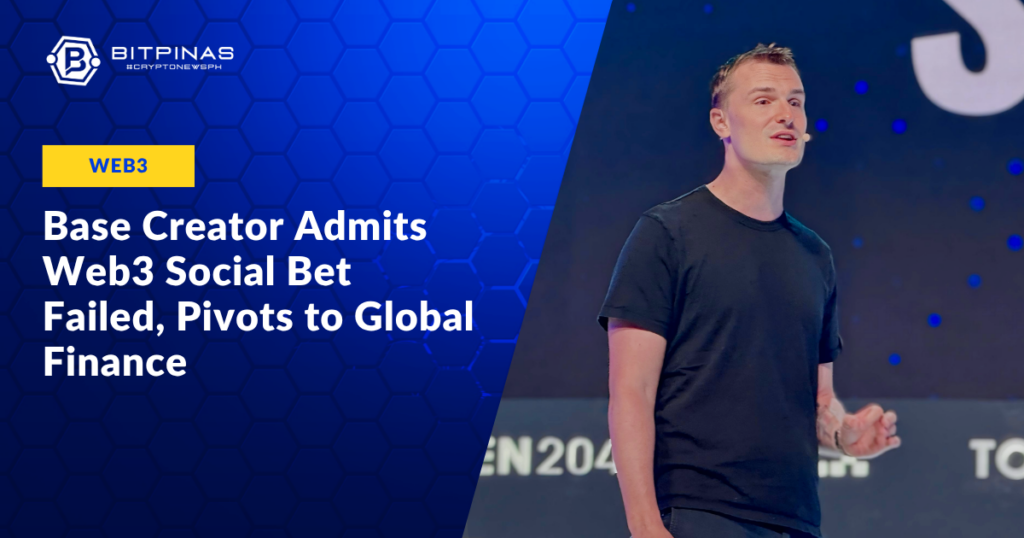 Photo for the Article - Base Creator Admits Web3 Social Bet Failed, Pivots to Global Finance