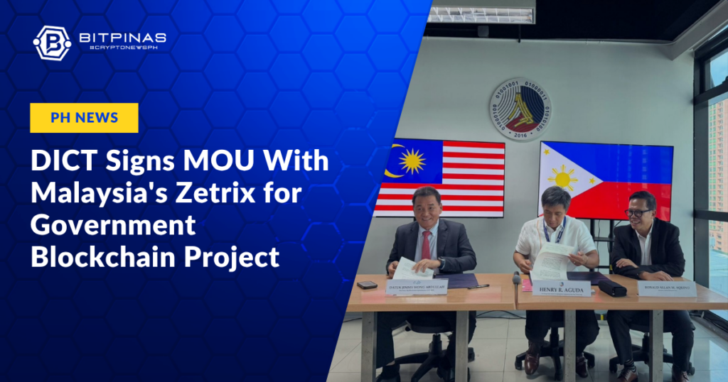 Photo for the Article - DICT Signs MOU With Malaysia's Zetrix for Government Blockchain Project