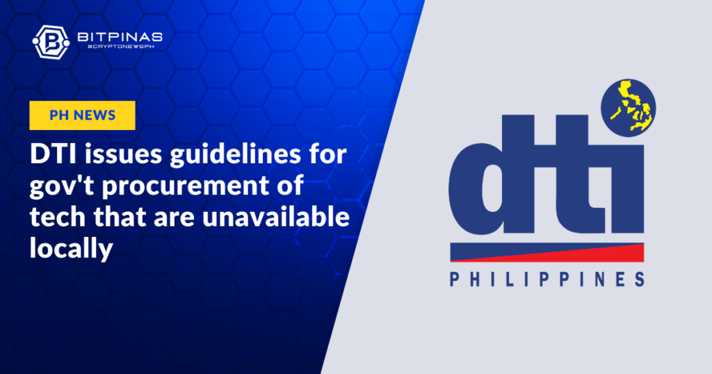 Photo for the Article - DTI Issues Guidelines for Gov't Procurement of Tech (such as Blockchain) That are Unavailable Locally