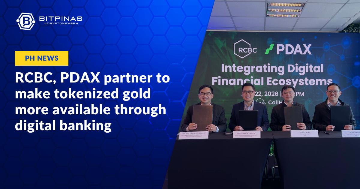 PDAX, RCBC Sign MOU to Expand Tokenized Gold Access Through Digital Banking