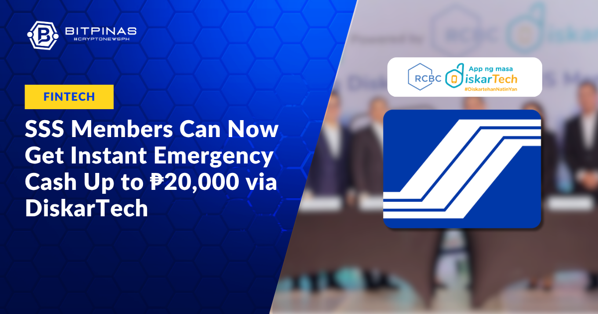 SSS Members Can Now Get Instant Emergency Cash Up to ₱20,000 via RCBC DiskarTech