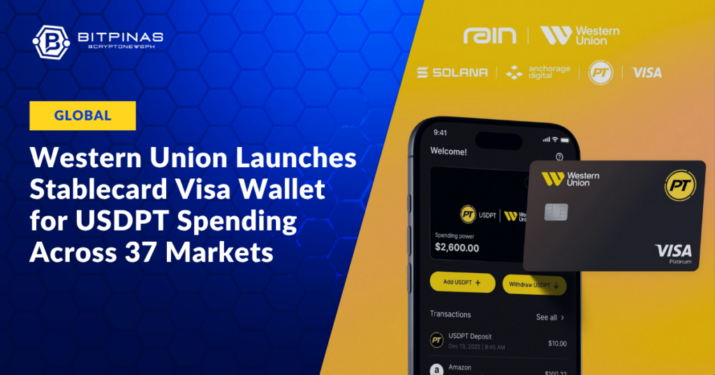 Photo for the Article - Western Union Launches Stablecard Visa Wallet for USDPT Stablecoin Spending Across 37 Markets