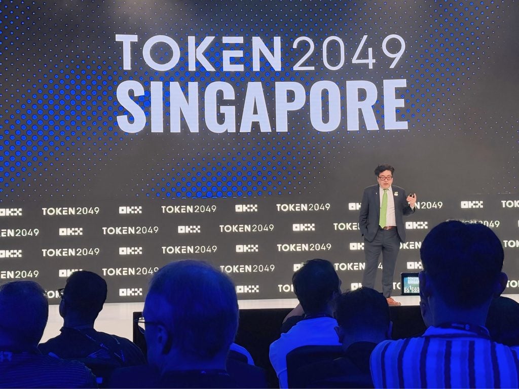 Photo for the Article - Token2049: Bitmine Caps Ethereum Treasury at 5% Supply as Chairman Tom Lee Declares New Bull Run