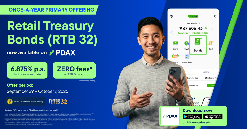 Photo for the Article - PDAX Opens Primary Subscription for Philippines Retail Treasury Bond Tranche 32