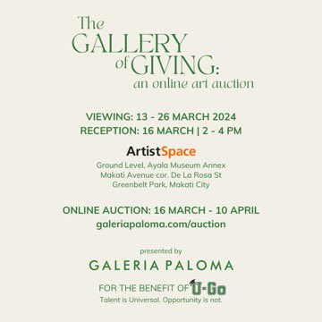 The Gallery of Giving: An Online Auction | Galeria Paloma