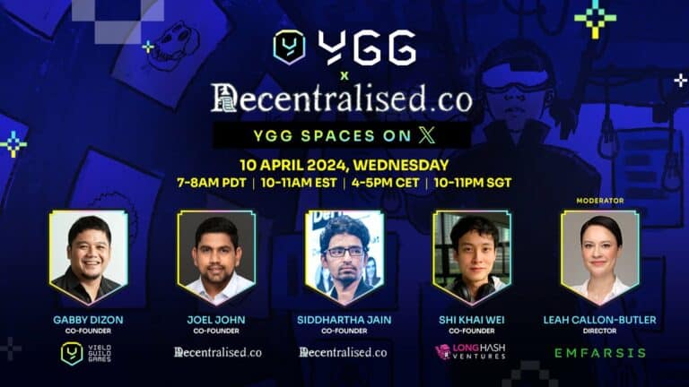 YGG Spaces on X | YGG x Decentralised.co